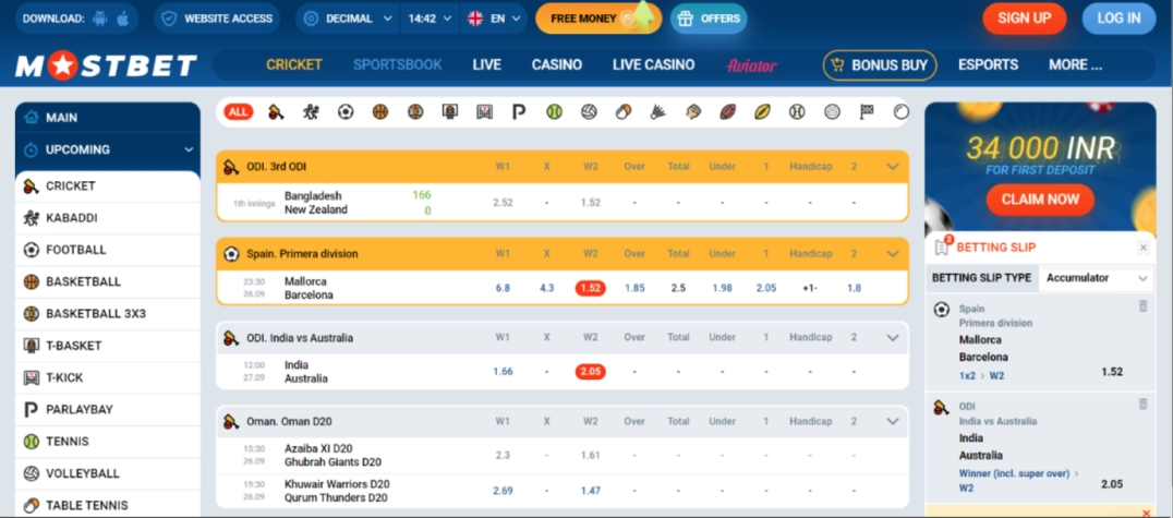 Promocja Mostbet przedstawiająca bonusy i gry